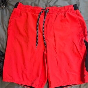 Nike Black Shorts with Red Stitching